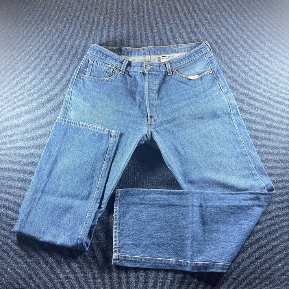 Levis 501 Original Fit Jeans Mens 40x38 Blue Denim Button Fly South Africa 00501